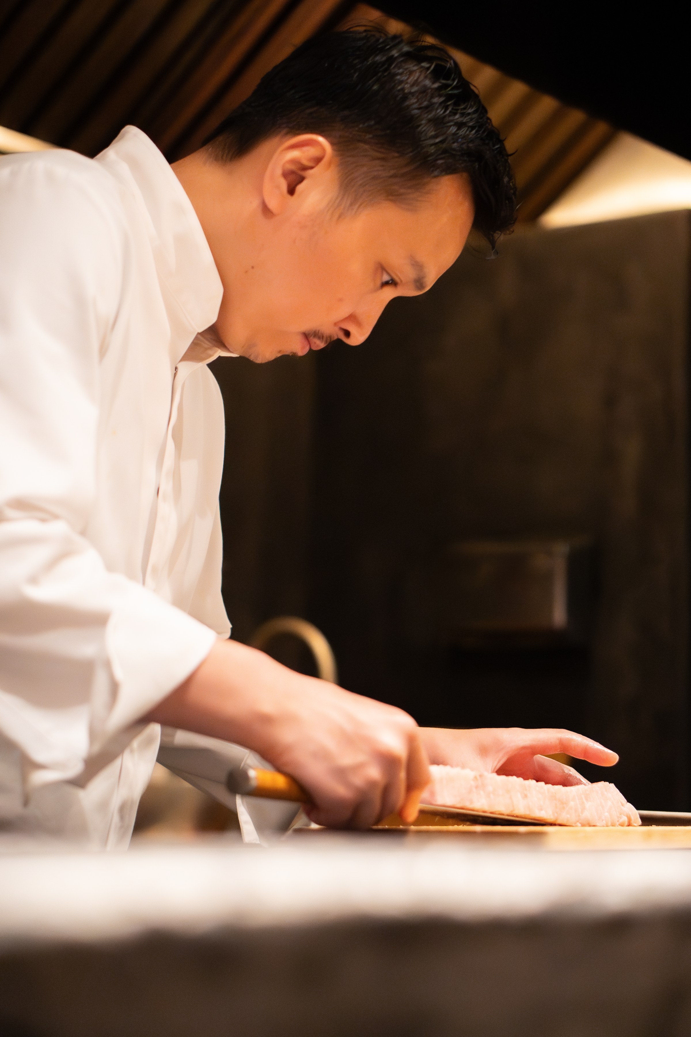 Chef Hiroki Odo in his namesake restaurant.