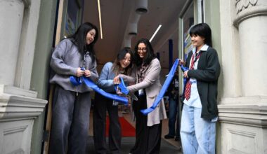 hello82 ribbon cutting marks official SoHo fan space with grand opening