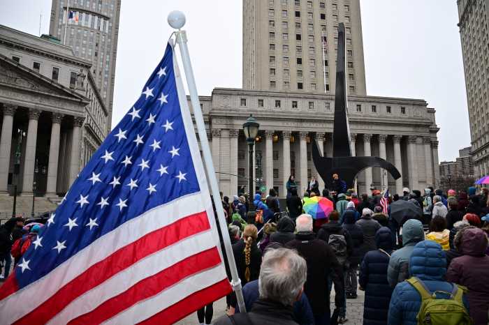 Protestors gather in NYC to denounce ICE.