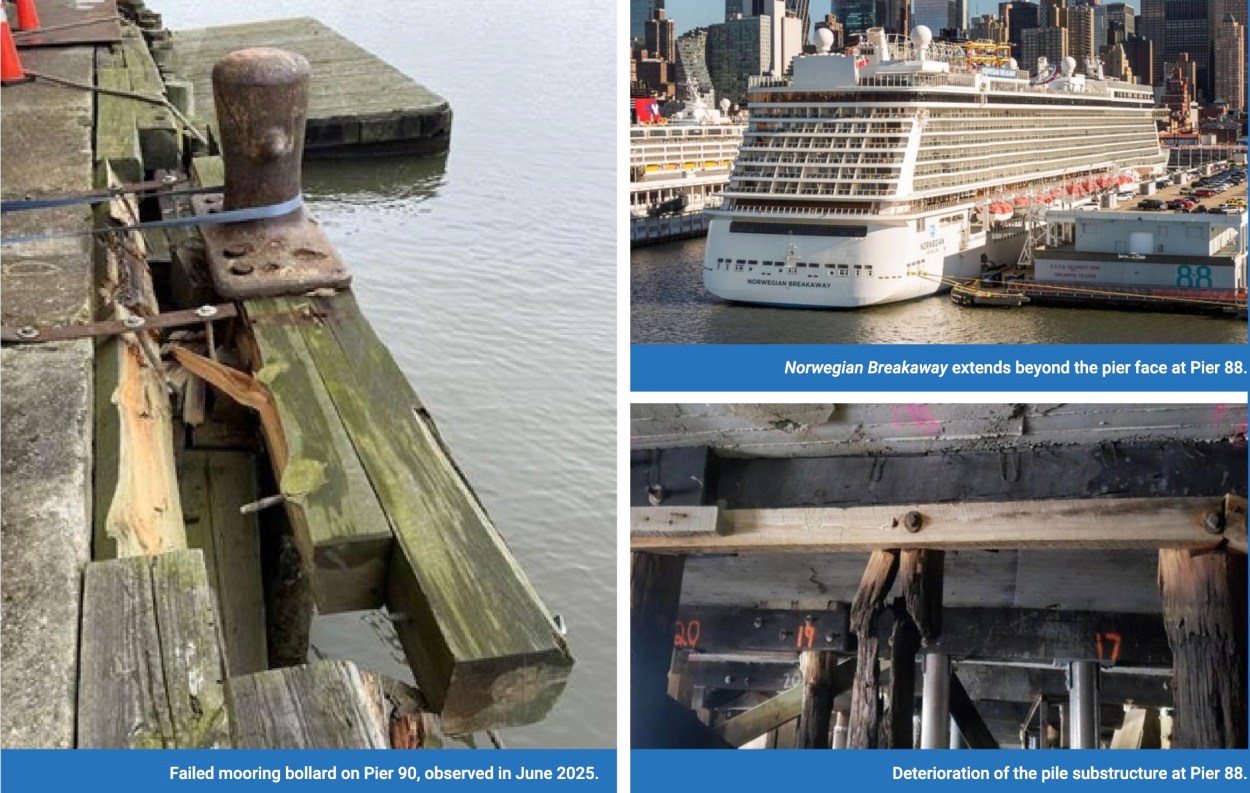 Deterioration Pier 88 and 90