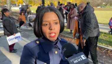 albany mayor dorcey applyrs speaks into a microphone