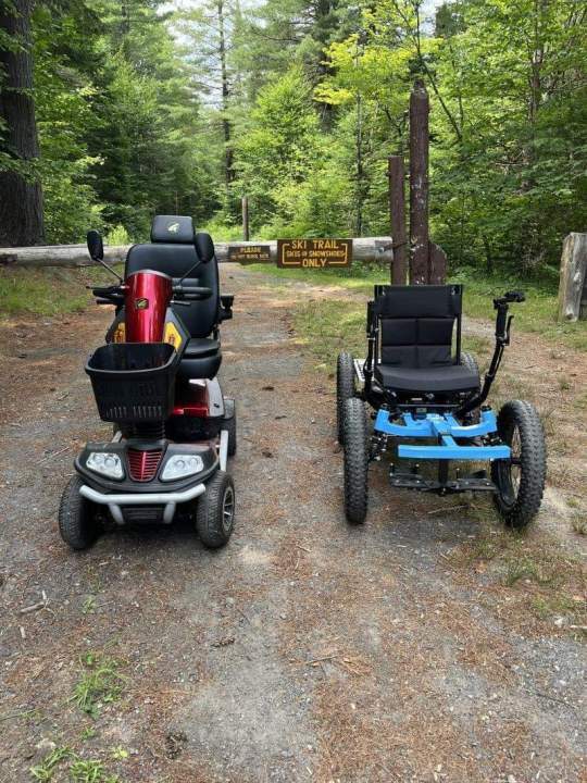 two wheelchairs