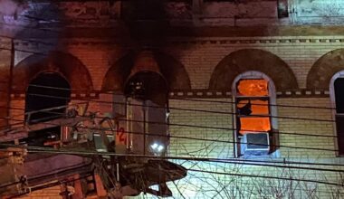 A five-alarm fire broke out on Madison Street in Ridgewood, Queens, early Tuesday, Jan. 6, 2026. (Courtesy New York City Emergency Management)