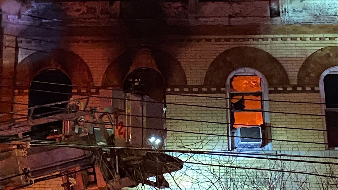 A five-alarm fire broke out on Madison Street in Ridgewood, Queens, early Tuesday, Jan. 6, 2026. (Courtesy New York City Emergency Management)