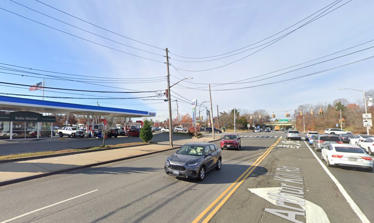 Arrested at nearby intersection