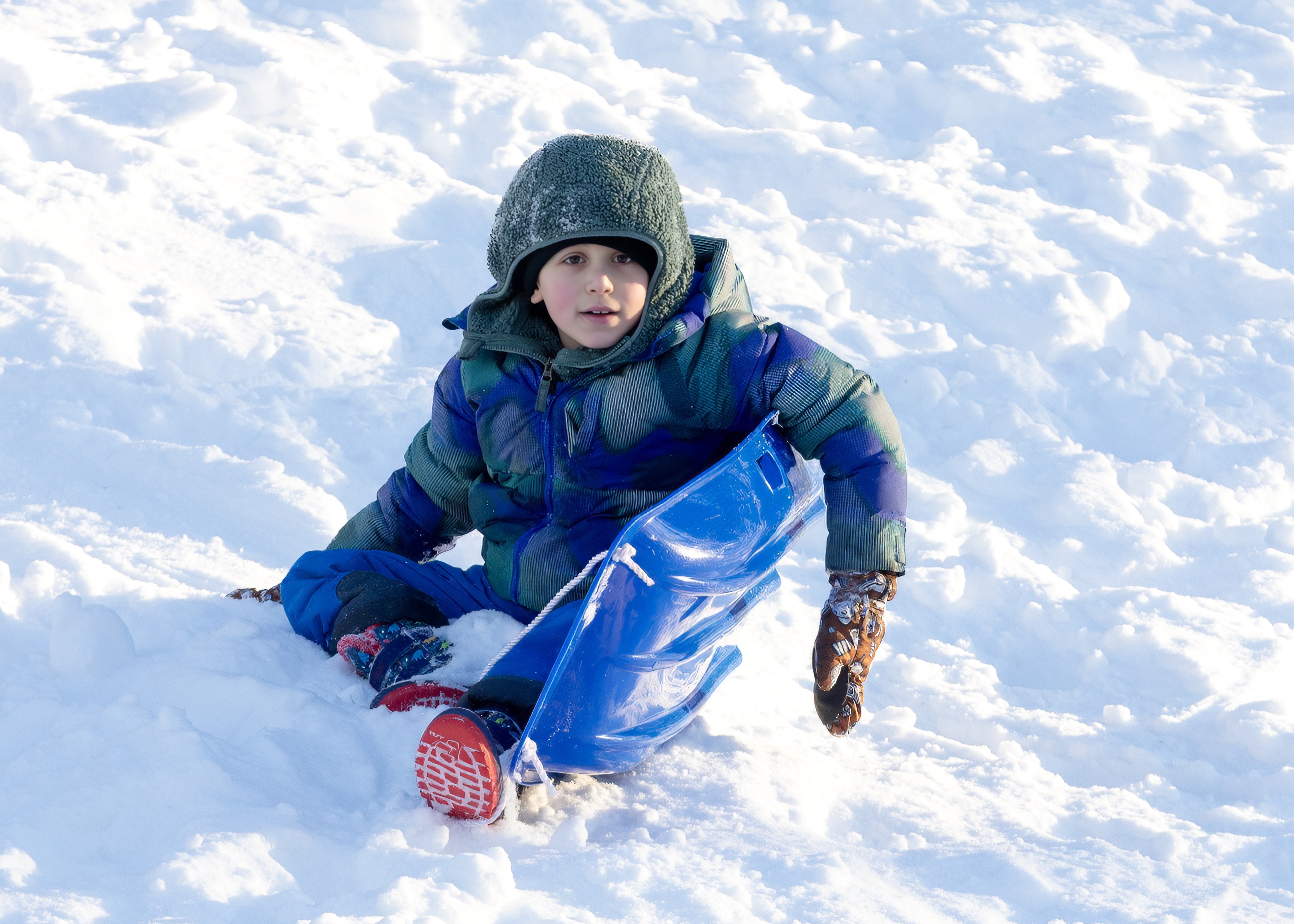 Children enjoy their snow day sledding in Clove Lakes Park on Monday, Jan. 26, 2026. (Advance/SILive.com | Jason Paderon)
