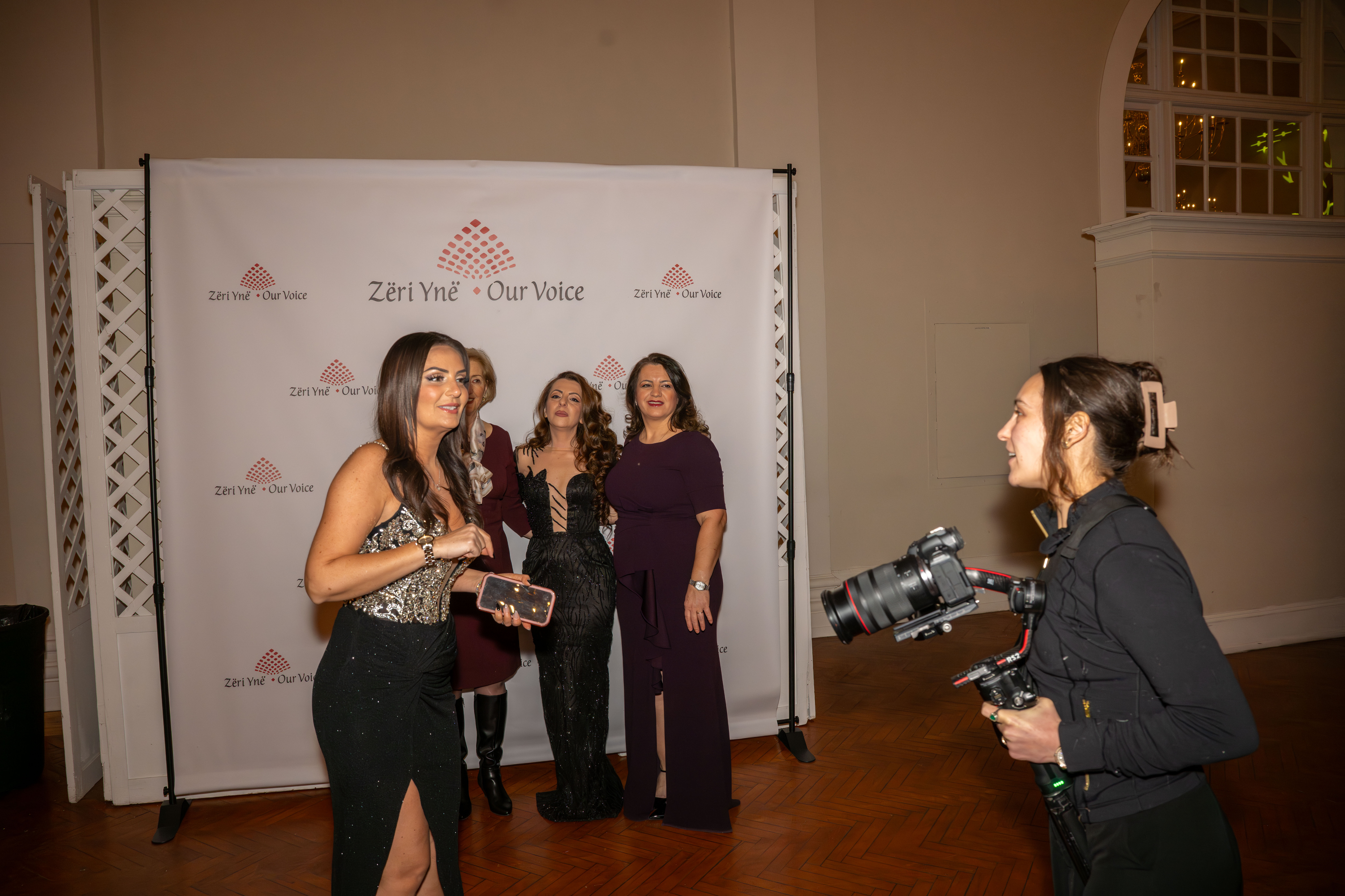 Members of the Albanian organization Zëri Ynë - Our Voice gather at the Grand Colony Hall for a fashion show to raise money for the fight against pediatric cancer in Seaview on Saturday, January 24, 2026. (Owen Reiter for the Advance/SILive.com)