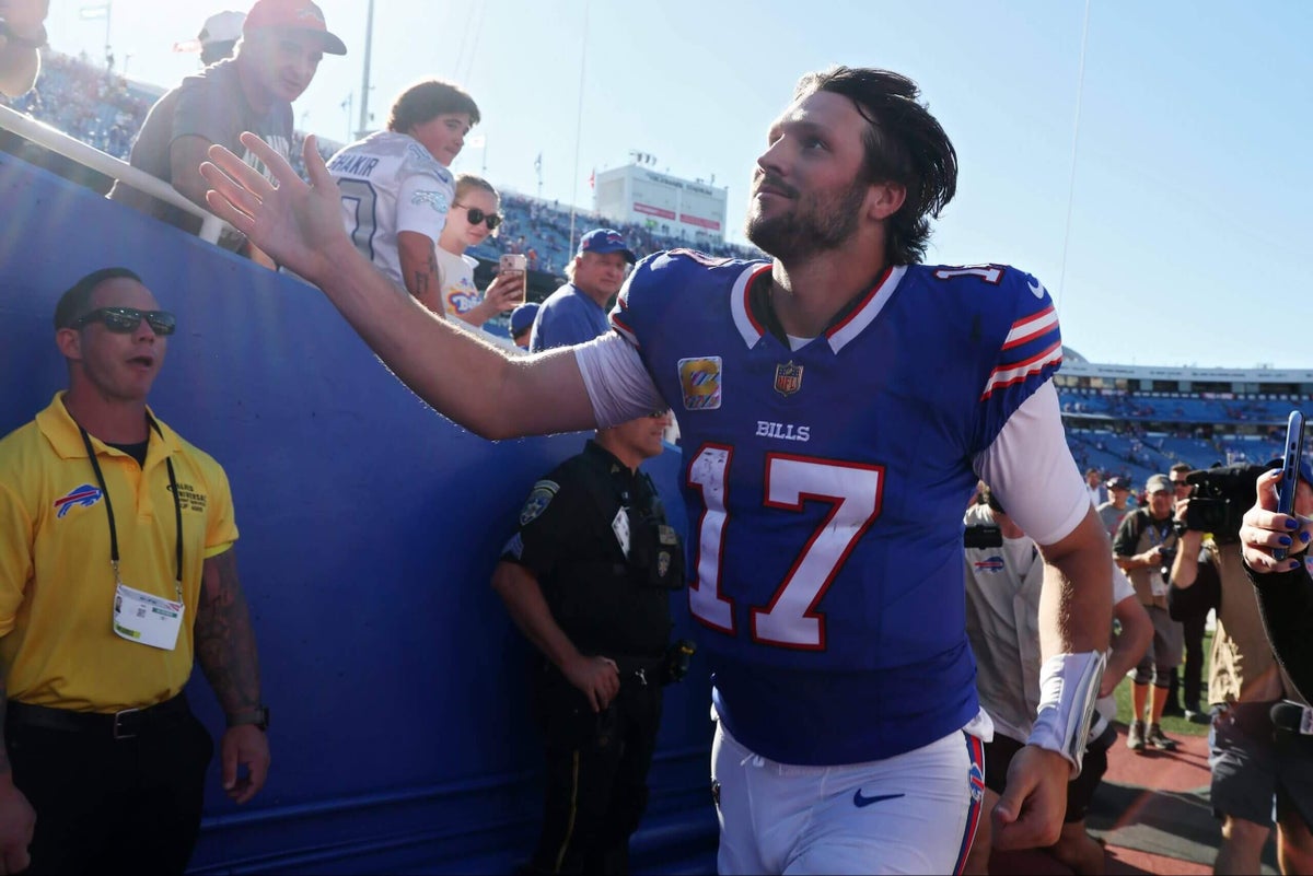 Josh Allen is the center of Buffalo’s universe, from the end zone to the produce aisle