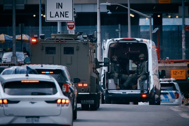 NEW YORK, NEW YORK - JANUARY 5: A convoy believed to be carrying Venezuelan President Nicolas Maduro and first lady Cilia Flores travels in Manhattan on January 5, 2026 in New York City. Maduro and first lady Cilia Flores landed in New York on Saturday after they were captured by the U.S. military in Caracas. They are being detained at the Metropolitan Detention Center in Brooklyn and are expected to face federal charges related to drug trafficking and working with gangs designated as terrorist organizations. (Photo by Andres Kudacki/Getty Images)