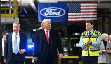 Trump visits Ford factory to promote manufacturing efforts – NBC New York