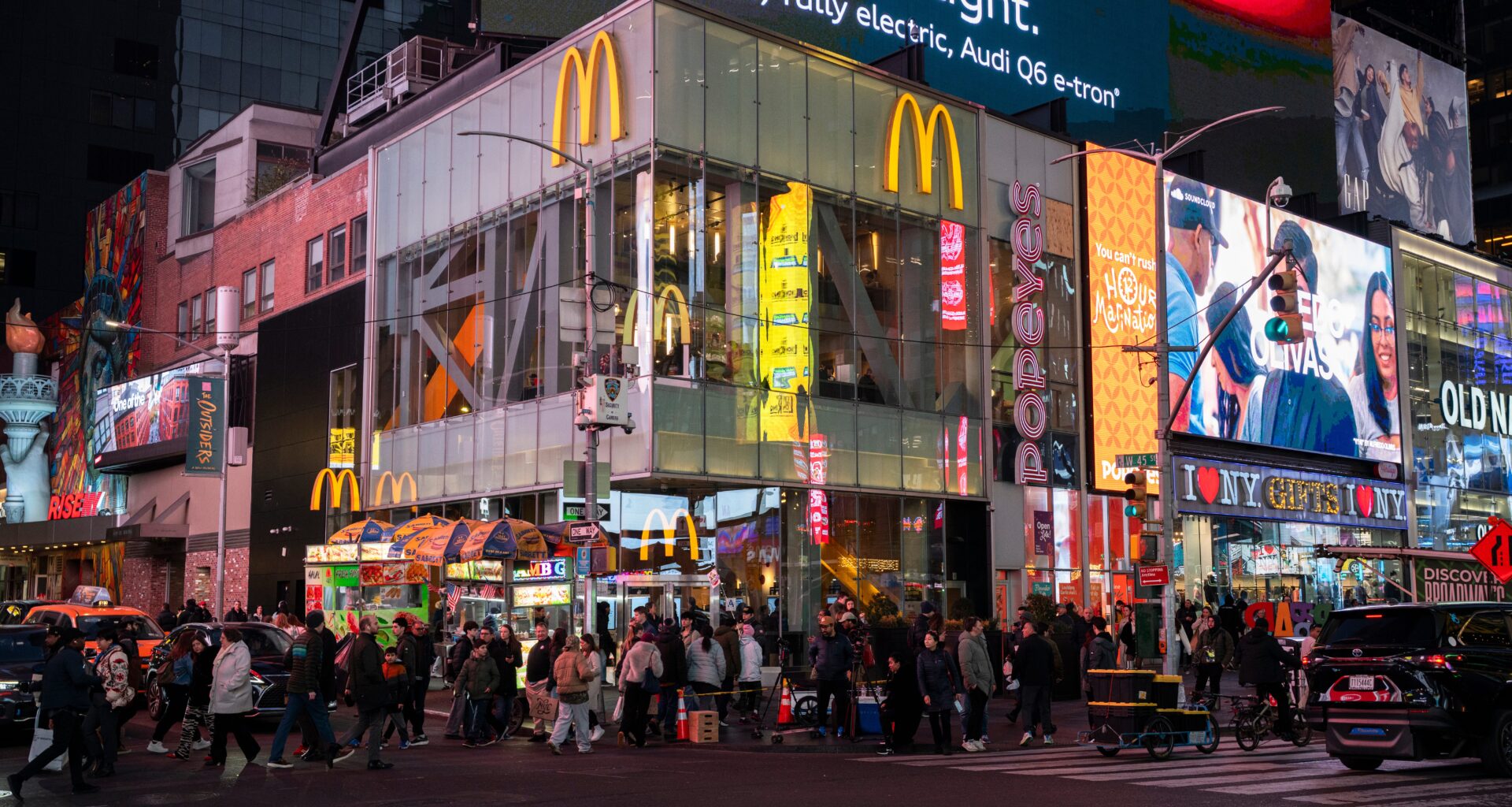 A man was stabbed and wounded inside the McDonald