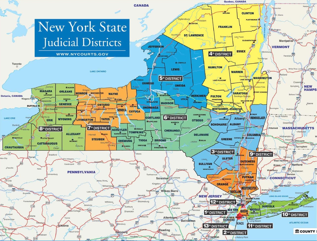 NY Judicial Map