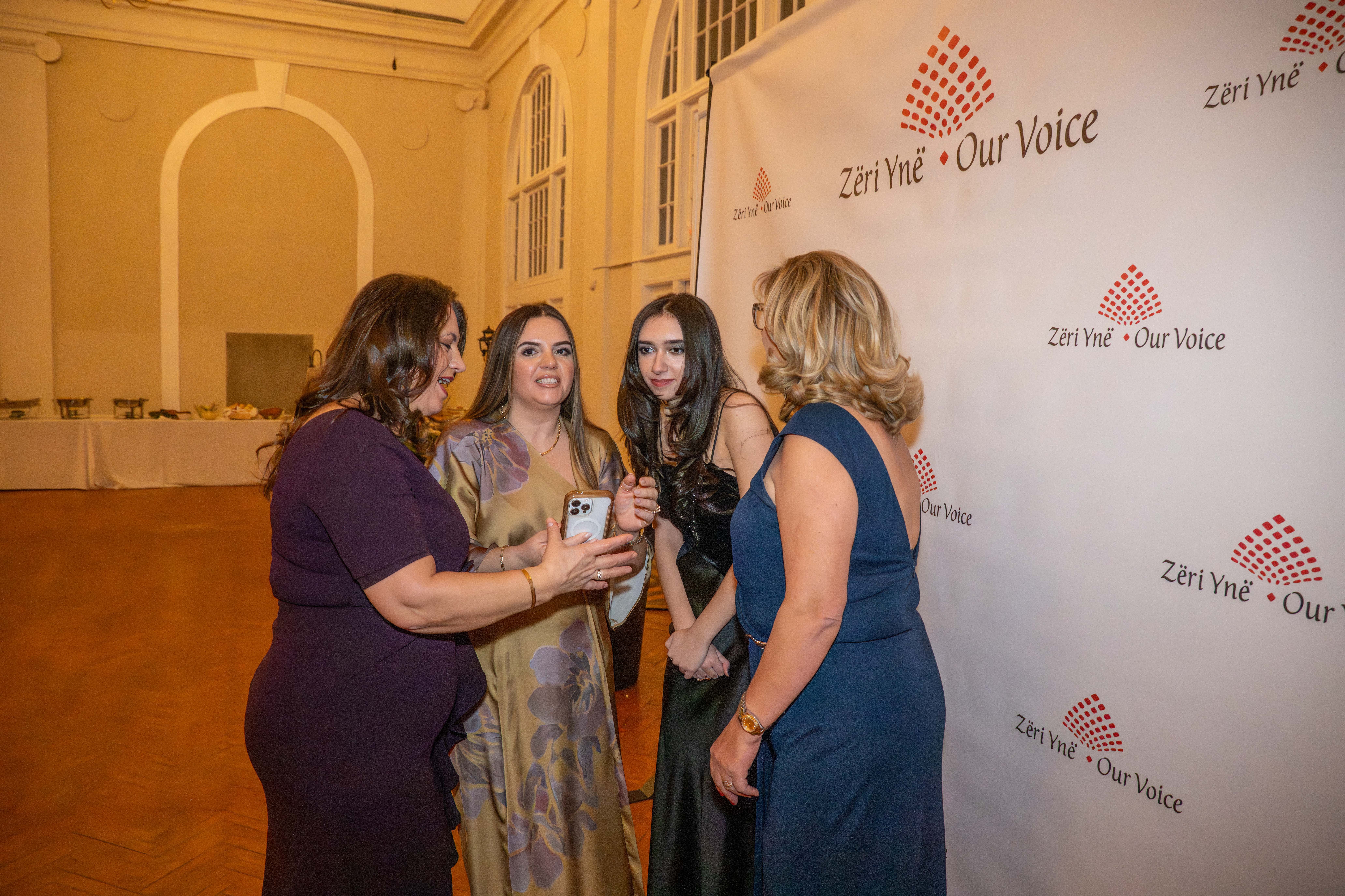Members of the Albanian organization Zëri Ynë - Our Voice gather at the Grand Colony Hall for a fashion show to raise money for the fight against pediatric cancer in Seaview on Saturday, January 24, 2026. (Owen Reiter for the Advance/SILive.com)