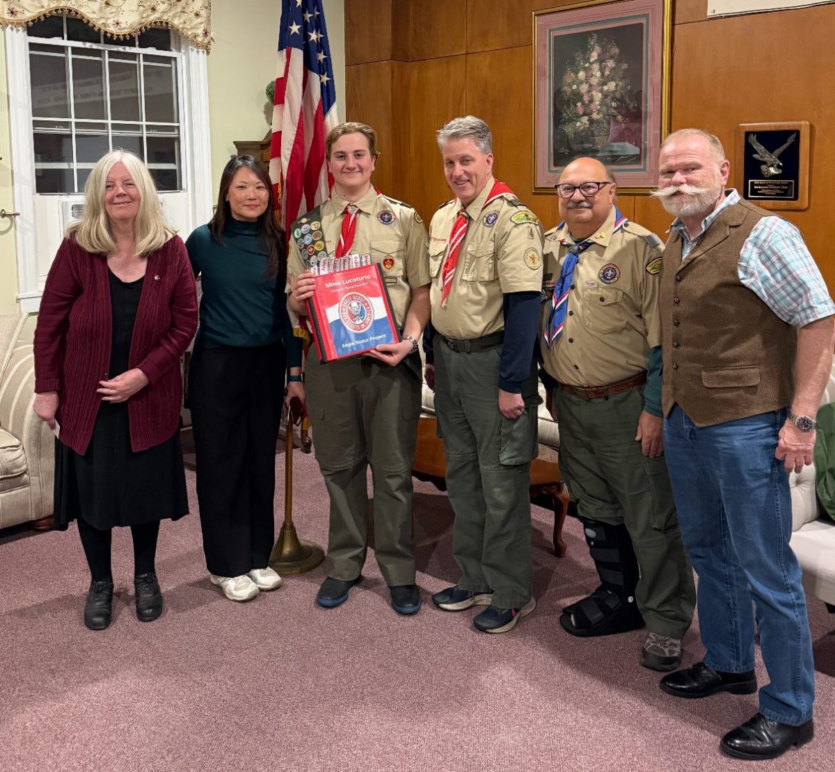 Miles Lucatorto achieved Eagle Scout after 13 years as a scout.