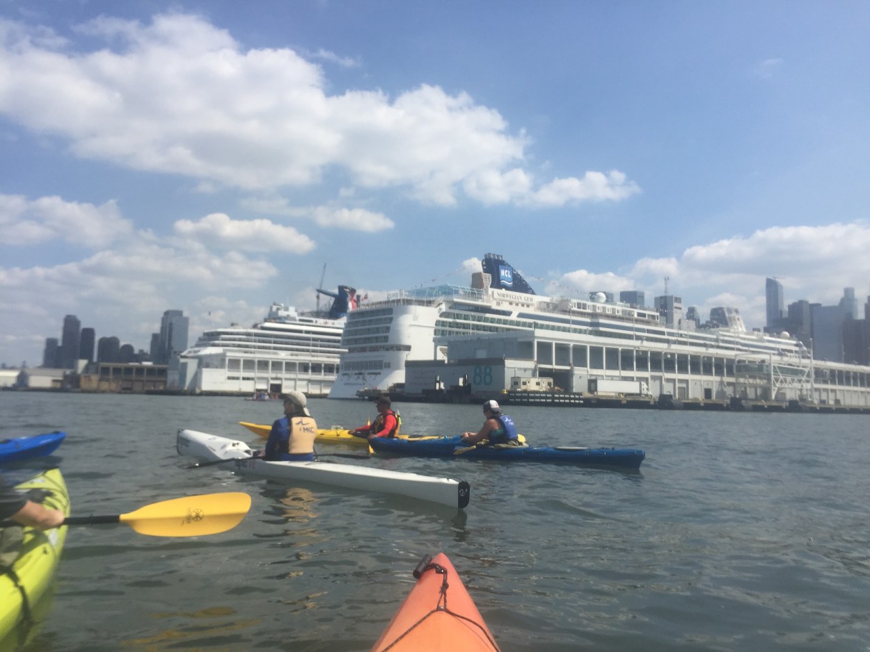Manhattan Kayak Cruise Ships