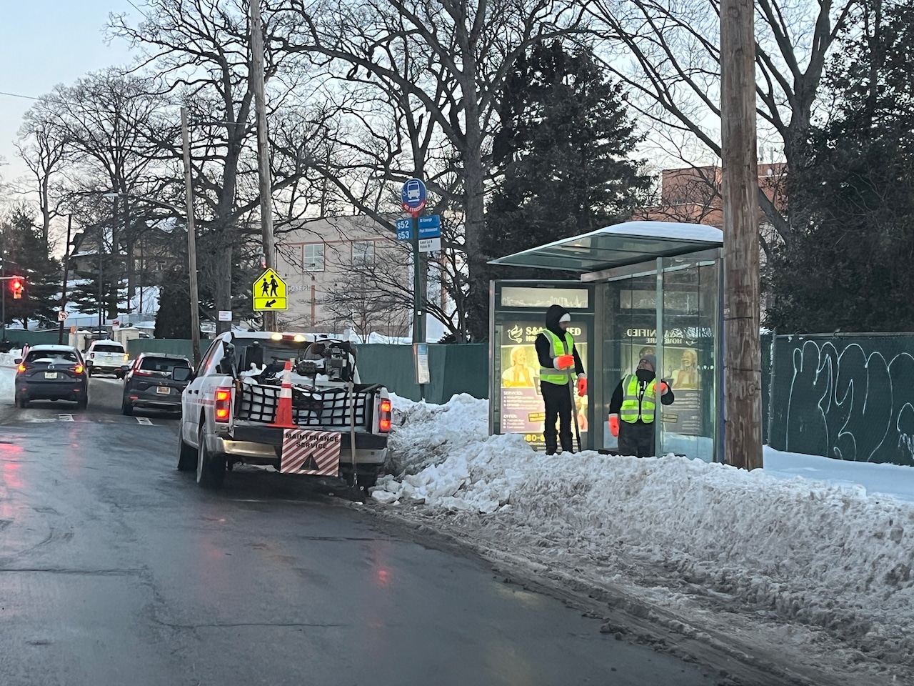 Snow creates hazards on Staten Island