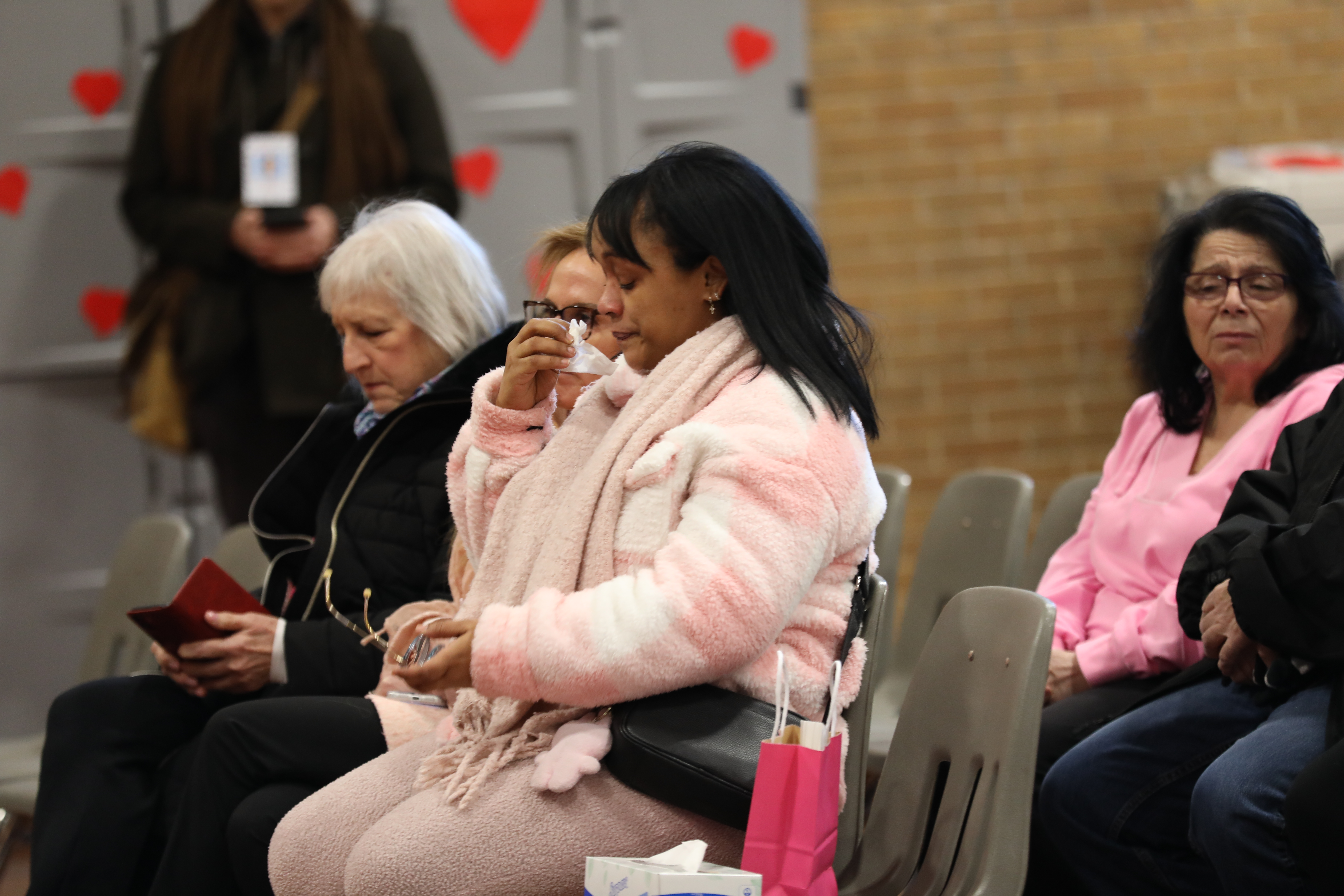A dedication for Anheli Vasquez-Trinidad was held on Tuesday, Jan. 20 at Father Vincent Capodanno Catholic Academy. Principal Debbie Cretella led the school in remembering the first grader during an assembly with her mother, Father Michael Martine, Jann Amato, classmates, and teachers. (Advance/SILive.com|Jan Somma-Hammel)