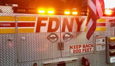 Dead man found inside burning dumpster near Queens strip mall