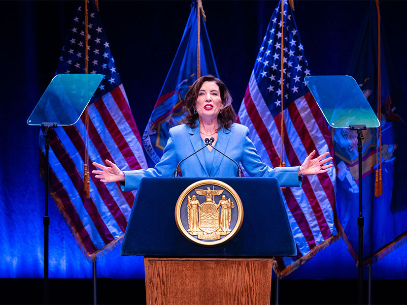 Gov. Kathy Hochul delivers her State of the State Address Jan. 13 in Albany, N.Y.
