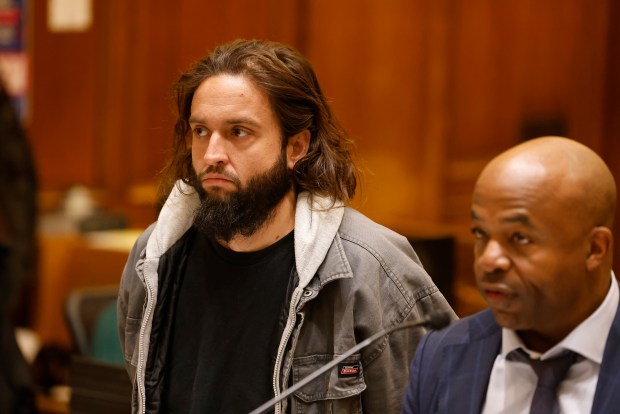 Dan Sohail, of Carteret, N.J., appears for his arraignment in Brooklyn Criminal Court on Friday, Jan. 30, 2026, after authorities said he repeatedly rammed a car into the entrance of the Chabad-Lubavitch World Headquarters in Crown Heights earlier in the week. (Kevin C. Downs/POOL)
