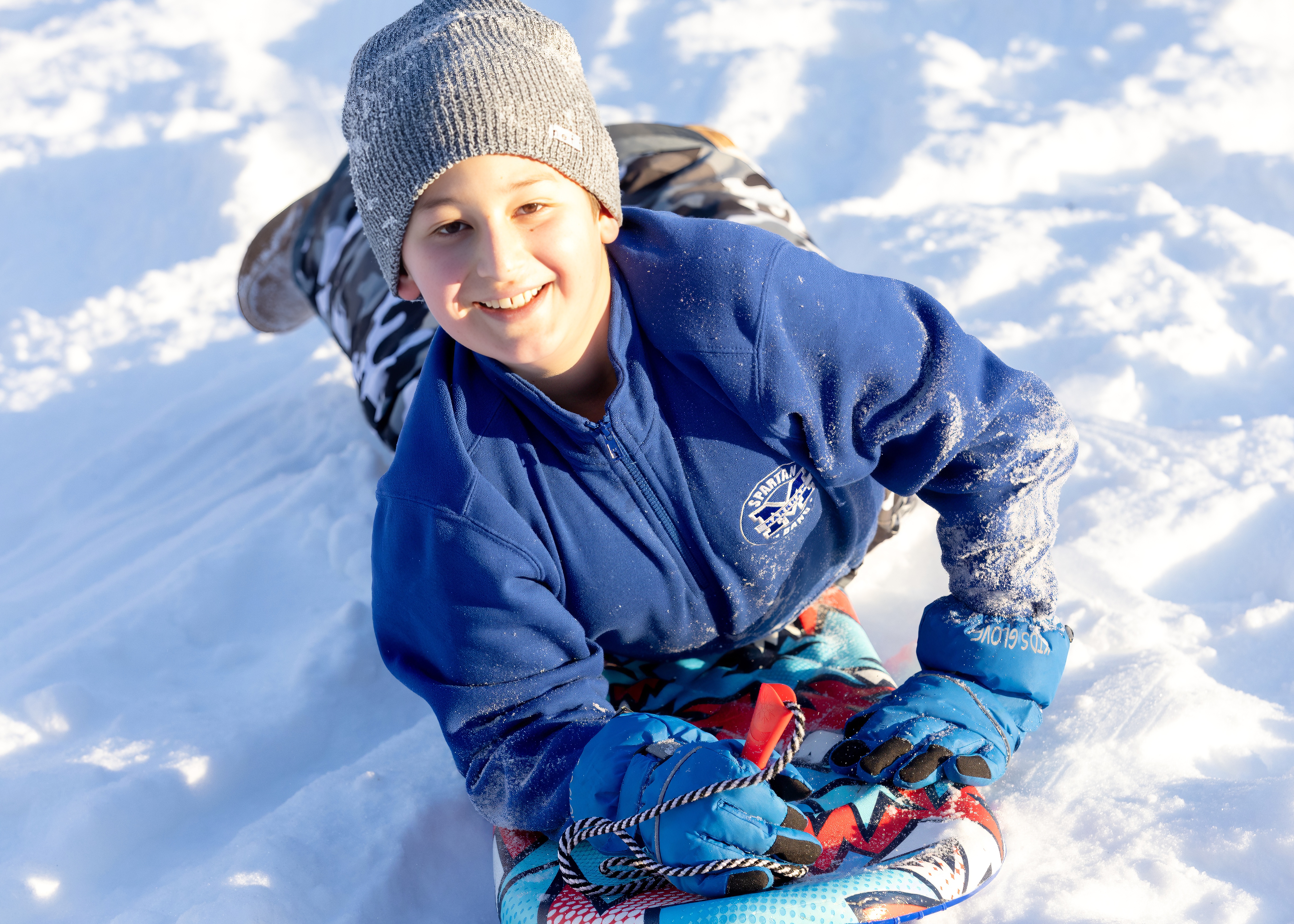 Children enjoy their snow day sledding in Clove Lakes Park on Monday, Jan. 26, 2026. (Advance/SILive.com | Jason Paderon)