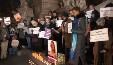 A vigil was held at Columbus Circle Monday night mourning people advocates say died in U.S. Immigration and Customs Enforcement custody or were killed by immigration agents as enforcement ramps up. (Spectrum News NY1)