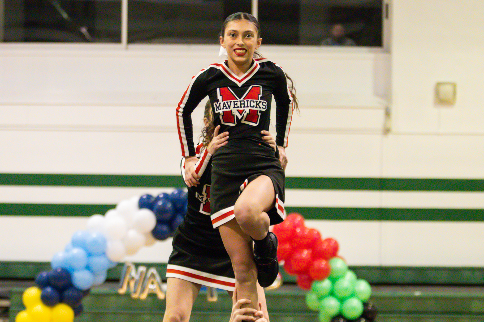 The event featured performances from four of the Staten Island teams competing in the National High School Cheerleading Competition this weekend along with the Seahawks showing off its routine. (Annie DeBiase for the Advance/SILive.com)