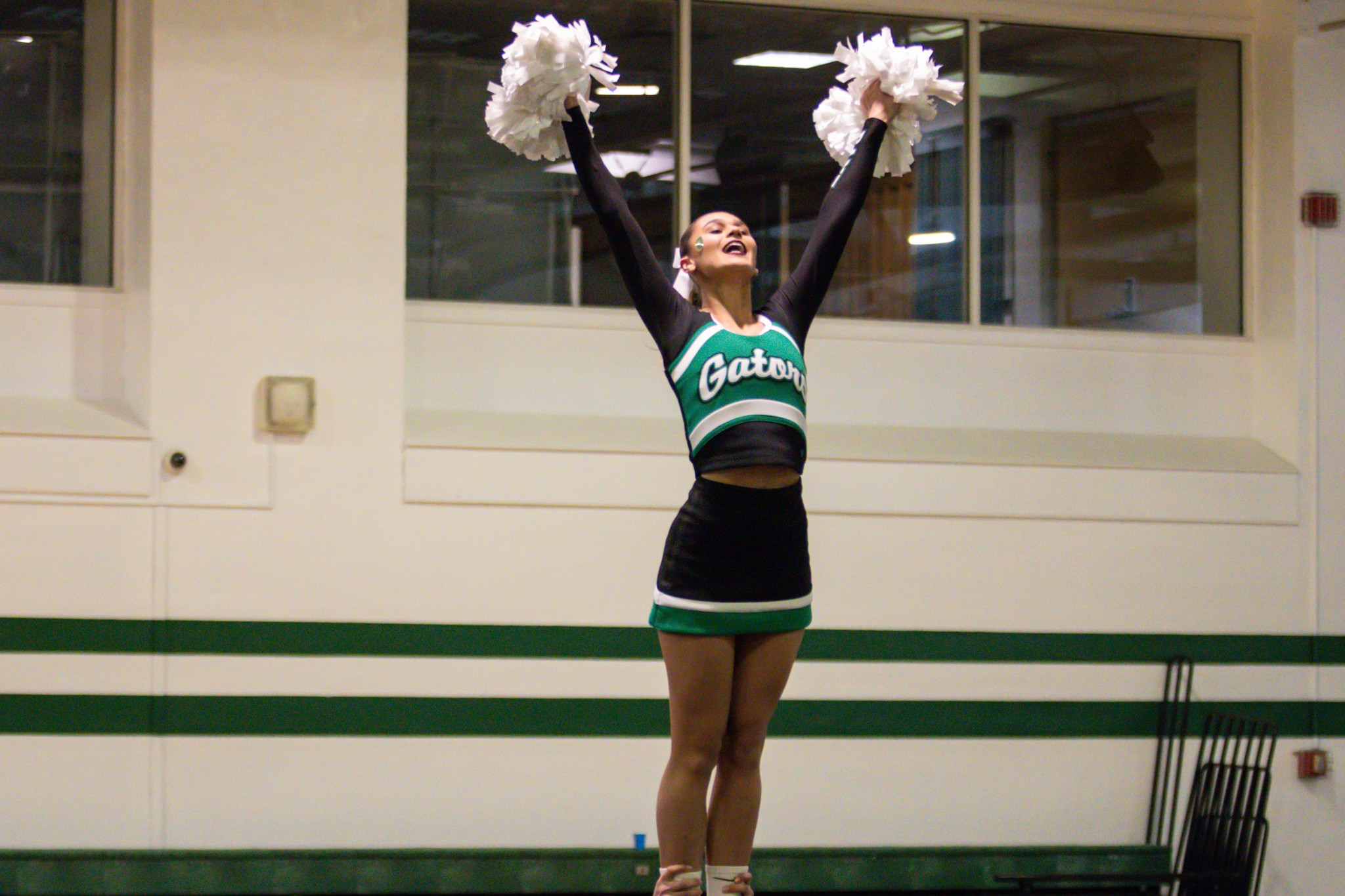 The event featured performances from four of the Staten Island teams competing in the National High School Cheerleading Competition this weekend along with the Seahawks showing off its routine. (Annie DeBiase for the Advance/SILive.com)