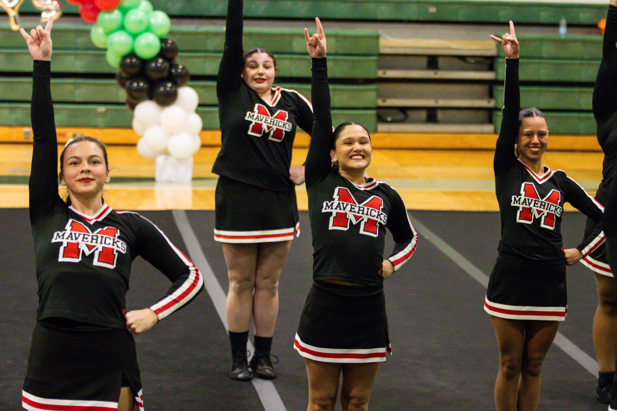 The event featured performances from four of the Staten Island teams competing in the National High School Cheerleading Competition this weekend along with the Seahawks showing off its routine. (Annie DeBiase for the Advance/SILive.com)
