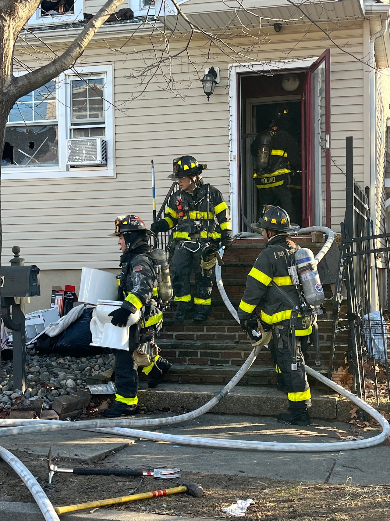 House fire in Mariners Harbor
