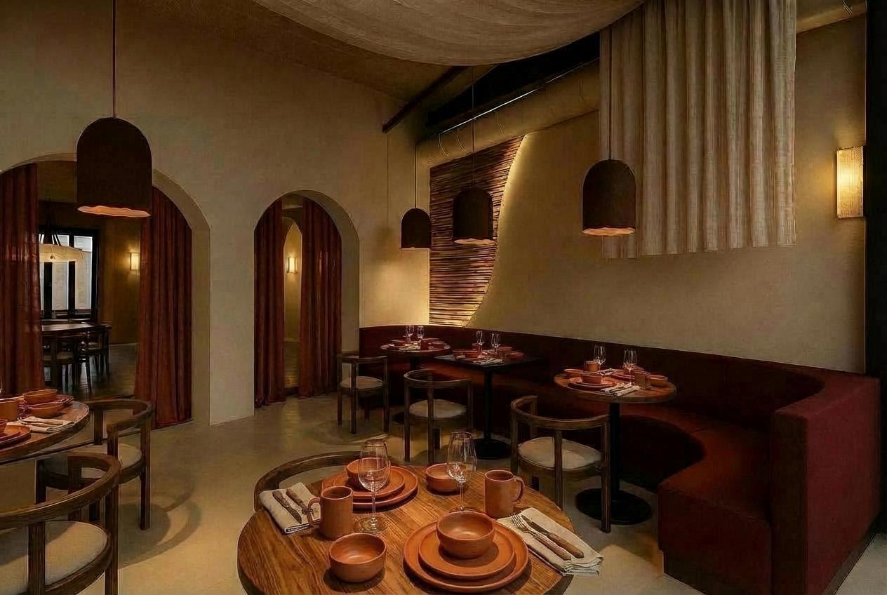 The dining room at Selene by Kyma.