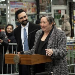 Mayor Zohran Mamdani announced on Wednesday the appointment of Christine Clarke as the new chair of the NYC Commission on Human Rights. Photo: Michael Appleton/Mayoral Photography Office