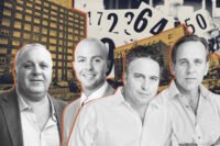 Meyer Chetrit, Fox Rothschild's Matthew Schenker and Maverick's David Aviram and Ted Martell with 152-01 and 150-13 88th Avenue