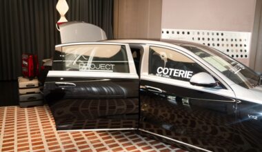 New York Men's Day is being held at the Mercedes-Benz of Manhattan showroom.