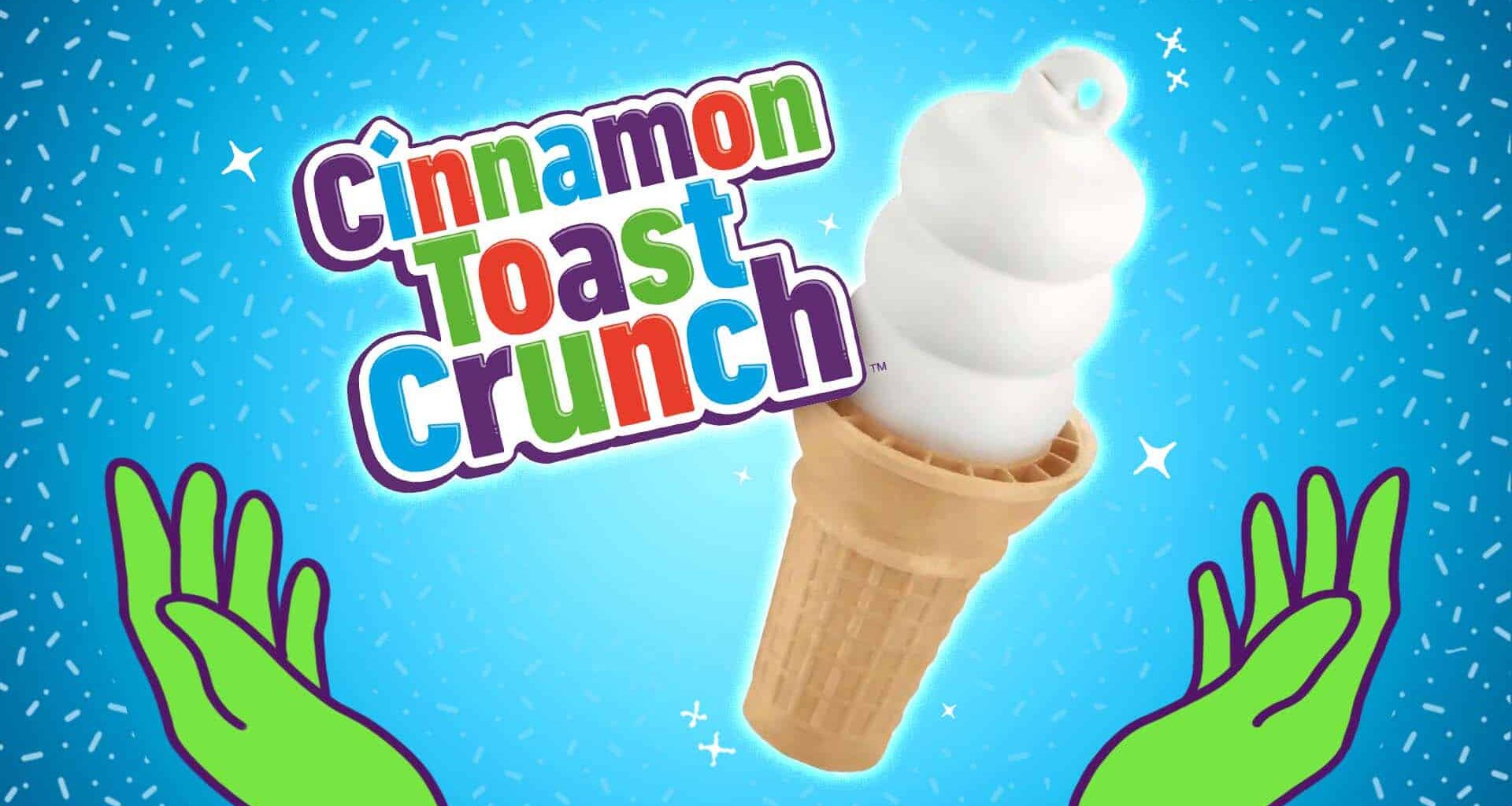 cinnamon toast crunch dairy queen dipped cone