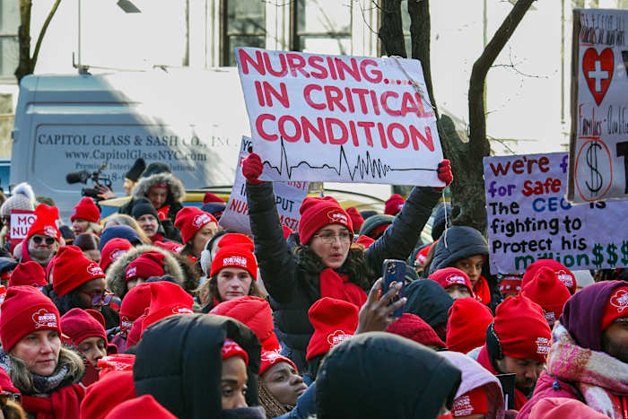 NYC nurses on strike resume negotiations with hospitals on 11th day