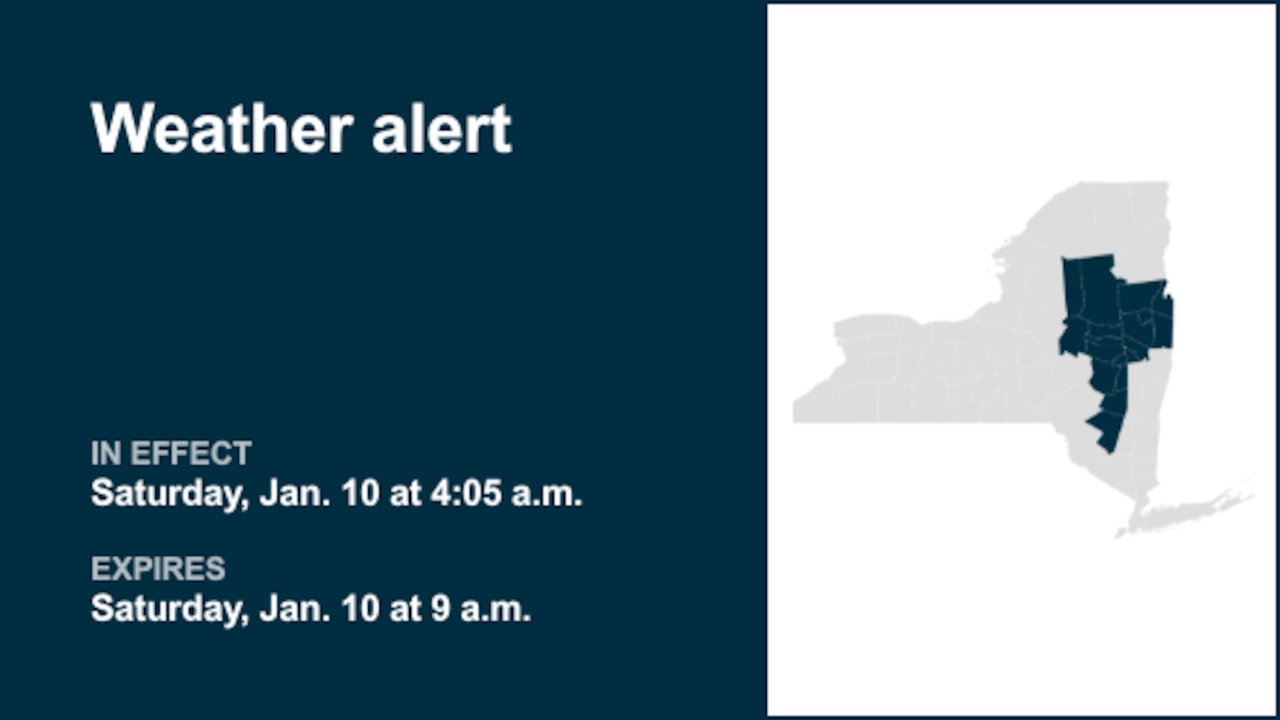 NY weather: Weather alert for part of New York until Saturday morning