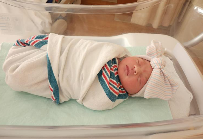 Mateo Gutierrez was born at 2:30 a.m. on New Year's Day.
