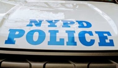 An NYPD police vehicle.