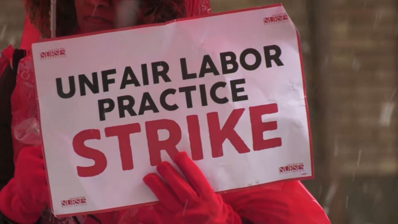 Roughly 15,000 nurses walked off the job last week. (Spectrum News NY1)