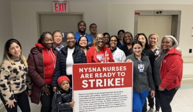 Strike Notice Delivered: NYSNA Nurses Could Begin Walkout On January 12th At 12 Private Sector Hospitals In New York City ‘If’ Hospitals ‘Fail To Agree’ To Contracts That Protect Patient Care with Safe Staffing & Guaranteed Health Care Benefits for N
