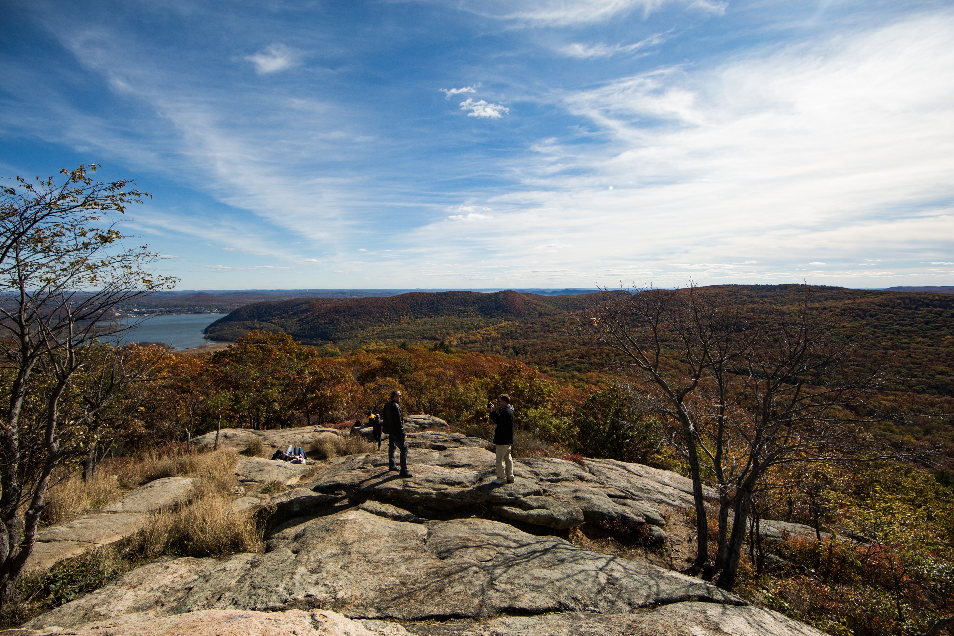 Hiking view point in Bear Mountain State Park