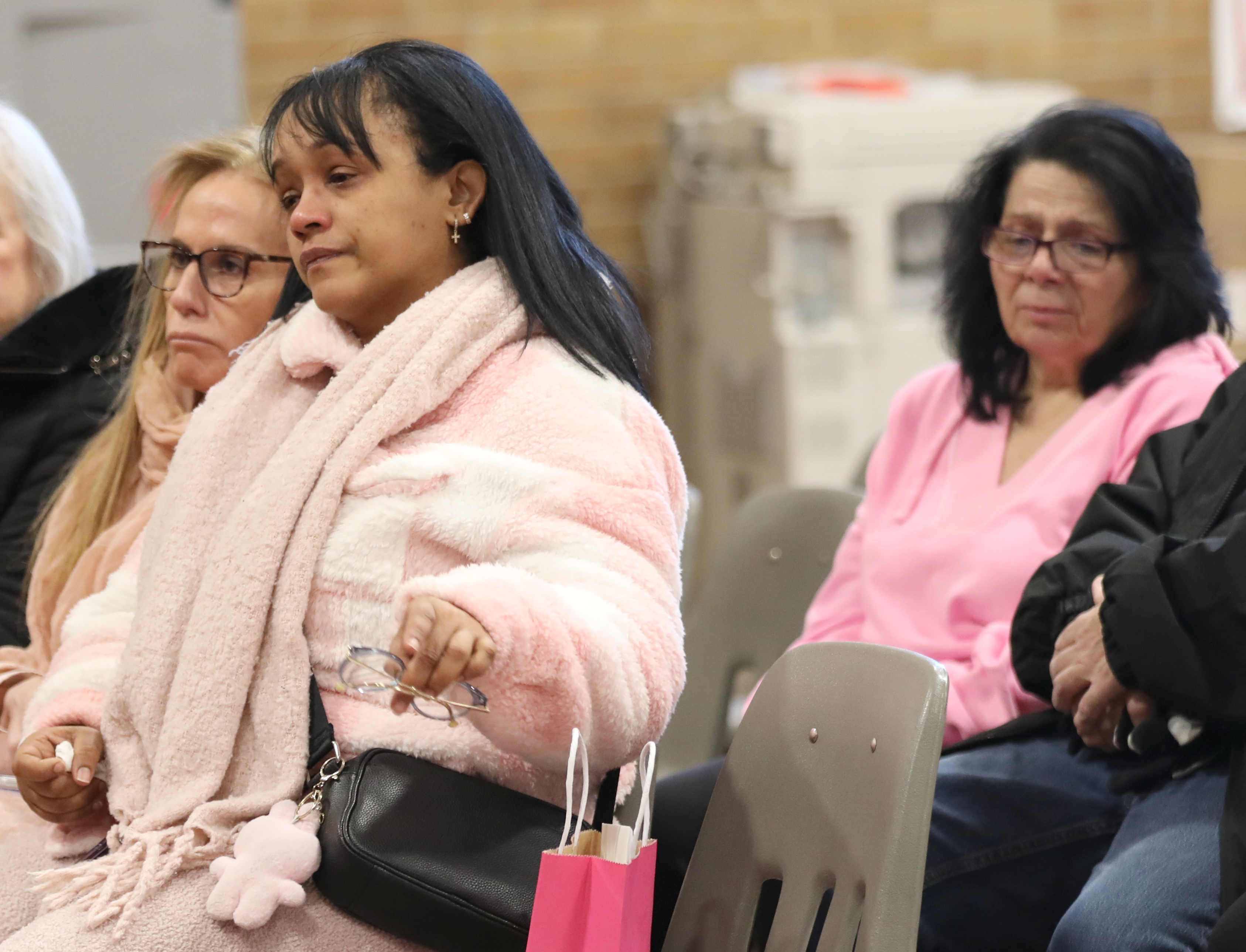 A dedication for Anheli Vasquez-Trinidad was held on Tuesday, Jan. 20, at Father Vincent Capodanno Catholic Academy. Principal Debbie Cretella led the school in remembering the first grader during an assembly with her mother, Rev. Michael Martine, Jann Amato, classmates, and teachers. (Advance/SILive.com|Jan Somma-Hammel)