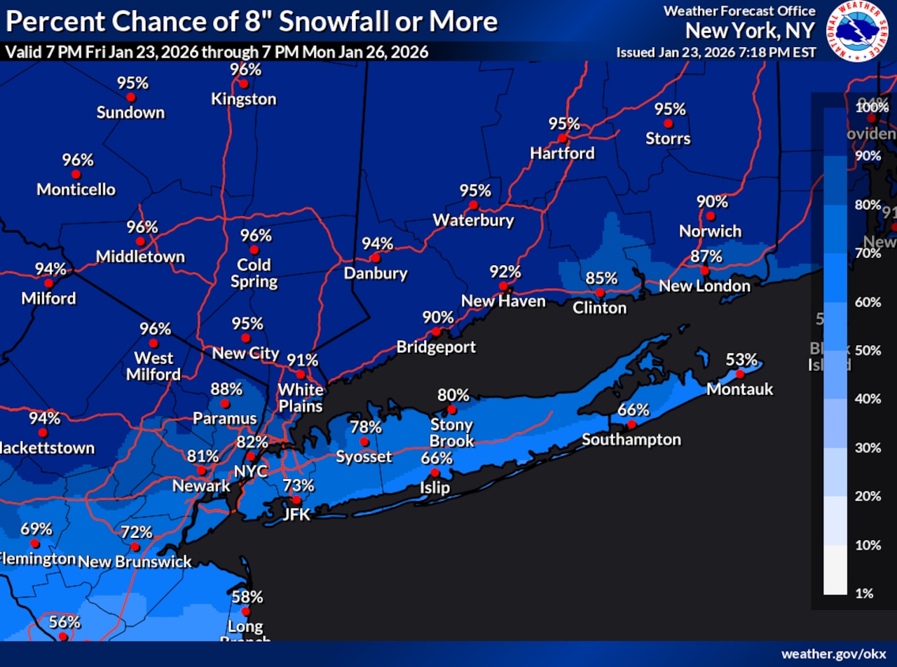 NWS: Snow on Sunday, Jan. 25, 2026
