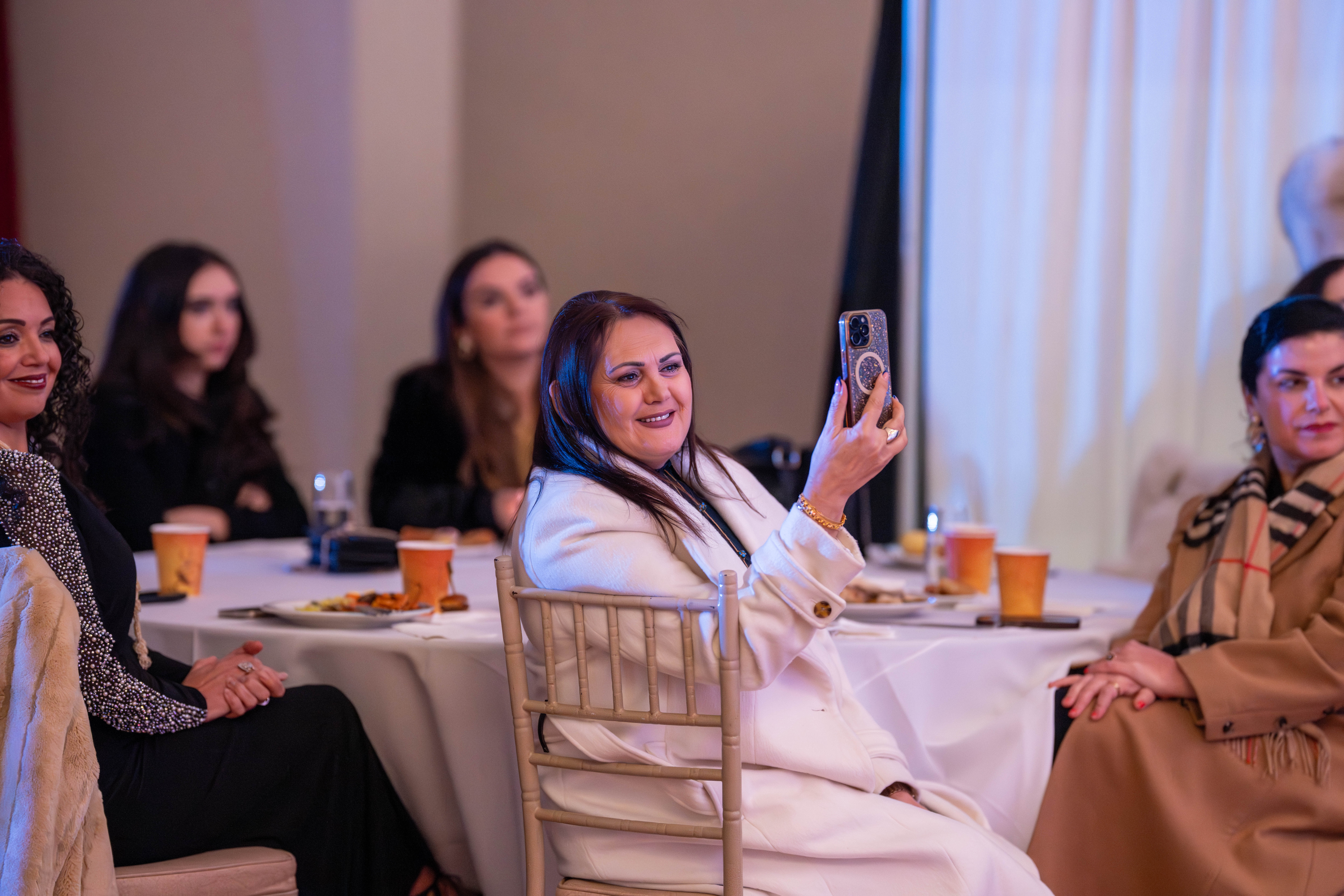 Members of the Albanian organization Zëri Ynë - Our Voice gather at the Grand Colony Hall for a fashion show to raise money for the fight against pediatric cancer in Seaview on Saturday, January 24, 2026. (Owen Reiter for the Advance/SILive.com)