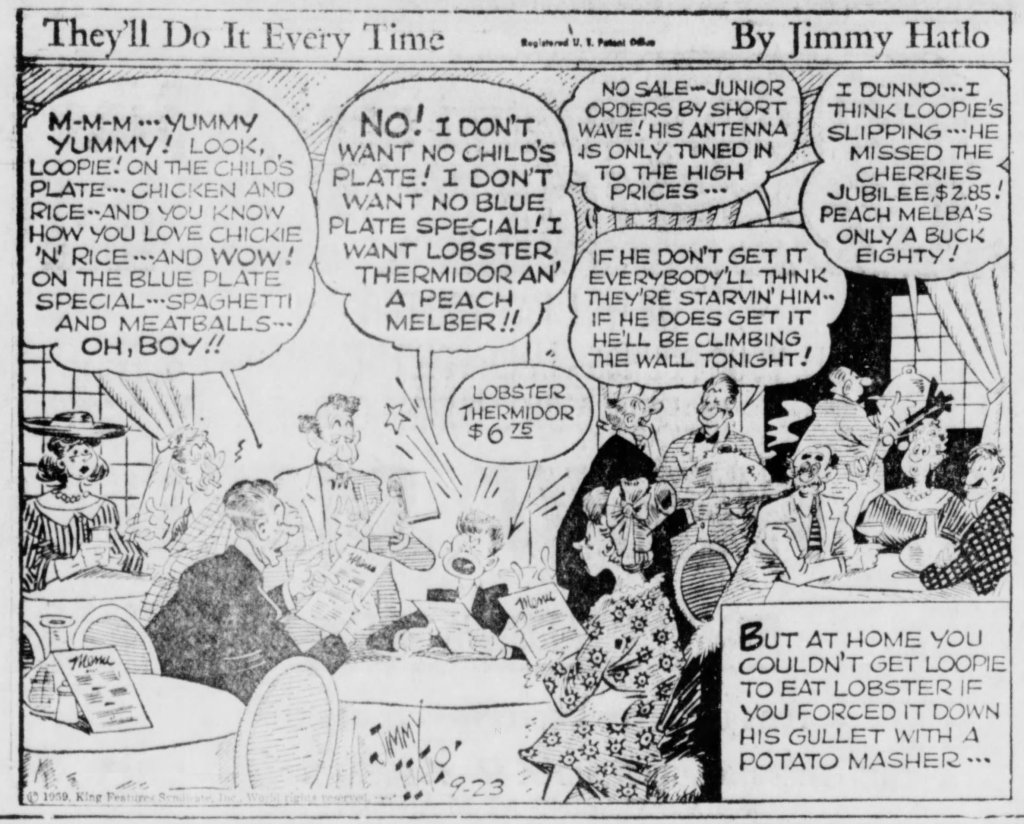 Hot beef Manhattan, ‘blue plate special’ not forgotten