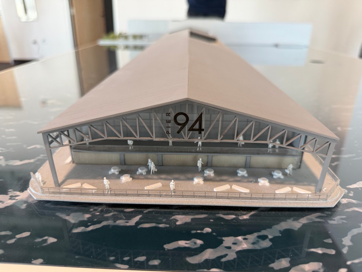 Model of Pier 94 Sunset Studios