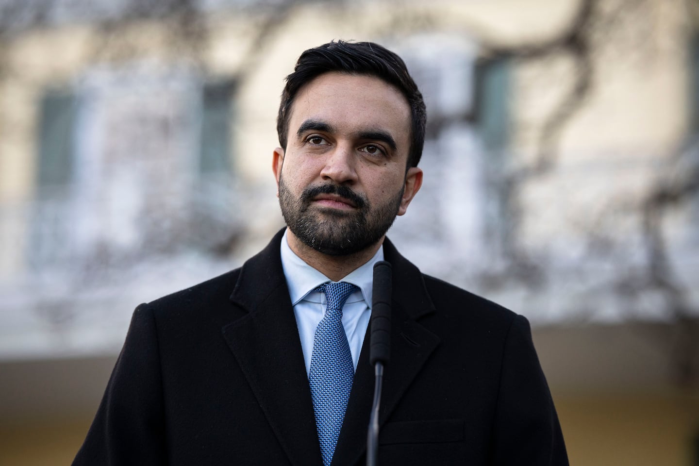 New York Mayor Zohran Mamdani  at Gracie Mansion, the mayor’s official residence, on the Upper East Side of Manhattan.