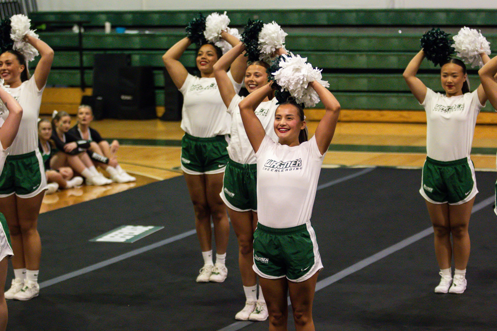 The event featured performances from four of the Staten Island teams competing in the National High School Cheerleading Competition this weekend along with the Seahawks showing off its routine. (Annie DeBiase for the Advance/SILive.com)