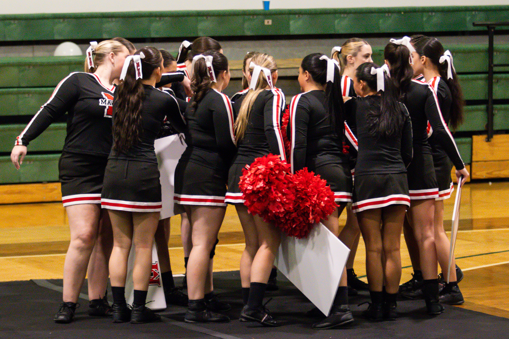 The event featured performances from four of the Staten Island teams competing in the National High School Cheerleading Competition this weekend along with the Seahawks showing off its routine. (Annie DeBiase for the Advance/SILive.com)